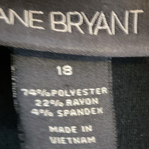 Lane Bryant Woman Plus 18 Blazer Black Ponte Metal Crown Button Accents Pockets - Picture 2 of 10